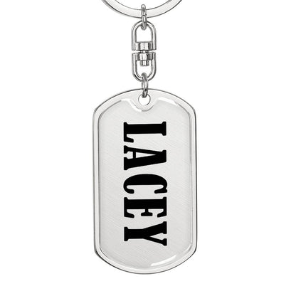 Lacey v01 - Luxury Dog Tag Keychain
