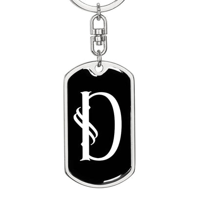 Initial D v001-13 - Luxury Dog Tag Keychain