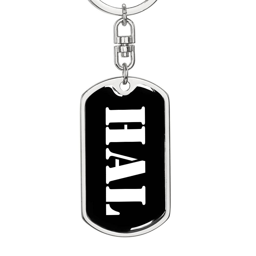 Hal v2 - Luxury Dog Tag Keychain