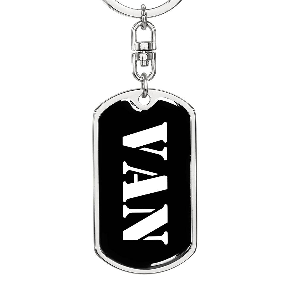 Van v2 - Luxury Dog Tag Keychain