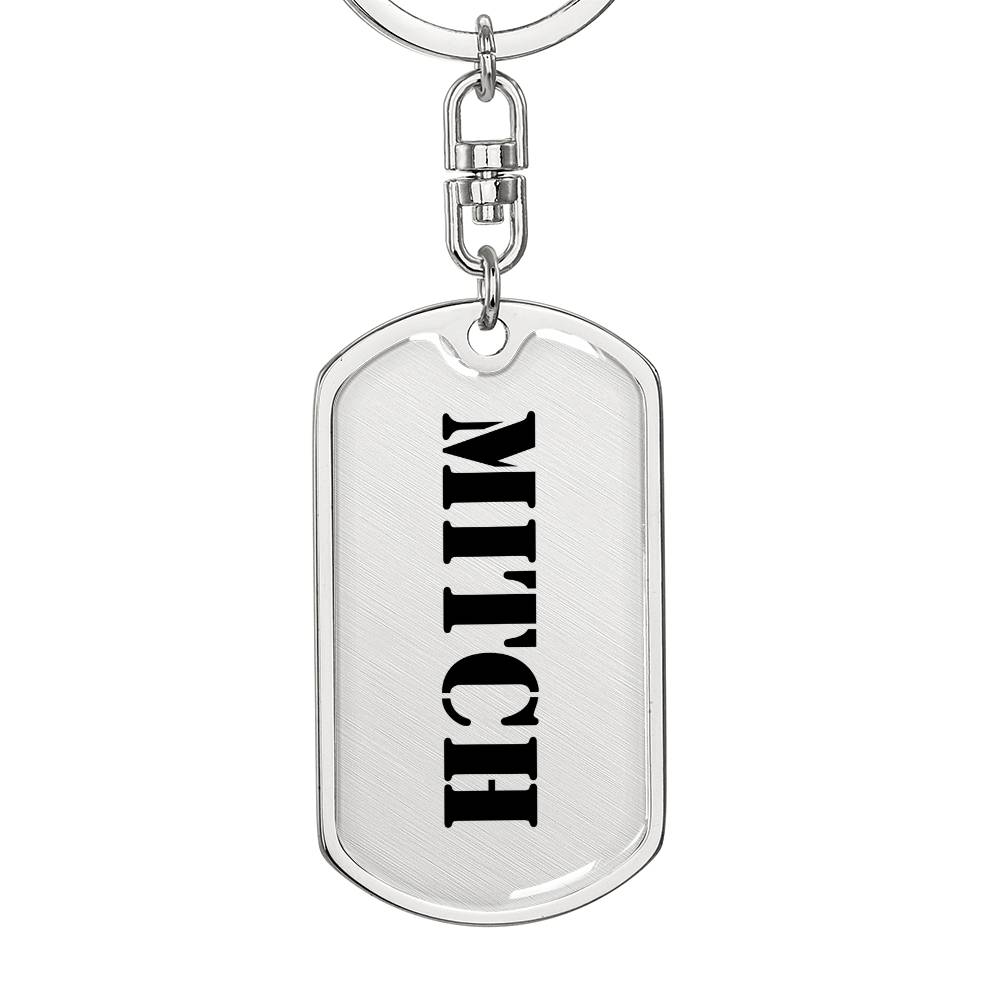Mitch - Luxury Dog Tag Keychain