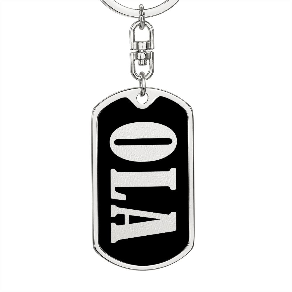 Ola v02 - Luxury Dog Tag Keychain
