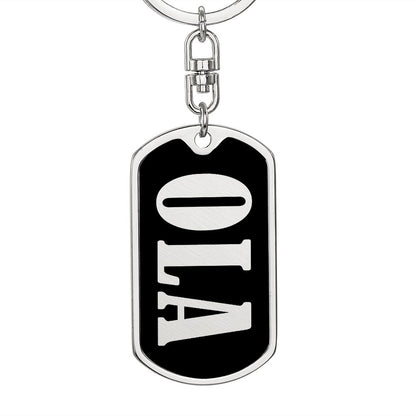Ola v02 - Luxury Dog Tag Keychain