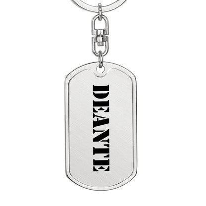 Deante - Luxury Dog Tag Keychain