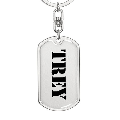 Trey - Luxury Dog Tag Keychain