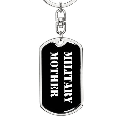 Military Mother v3 - Luxury Dog Tag Keychain