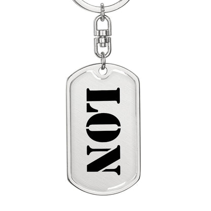 Lon - Luxury Dog Tag Keychain