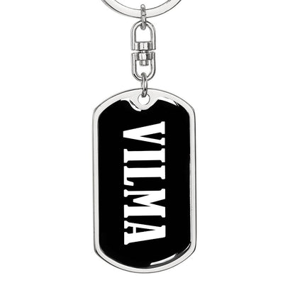 Vilma v03 - Luxury Dog Tag Keychain