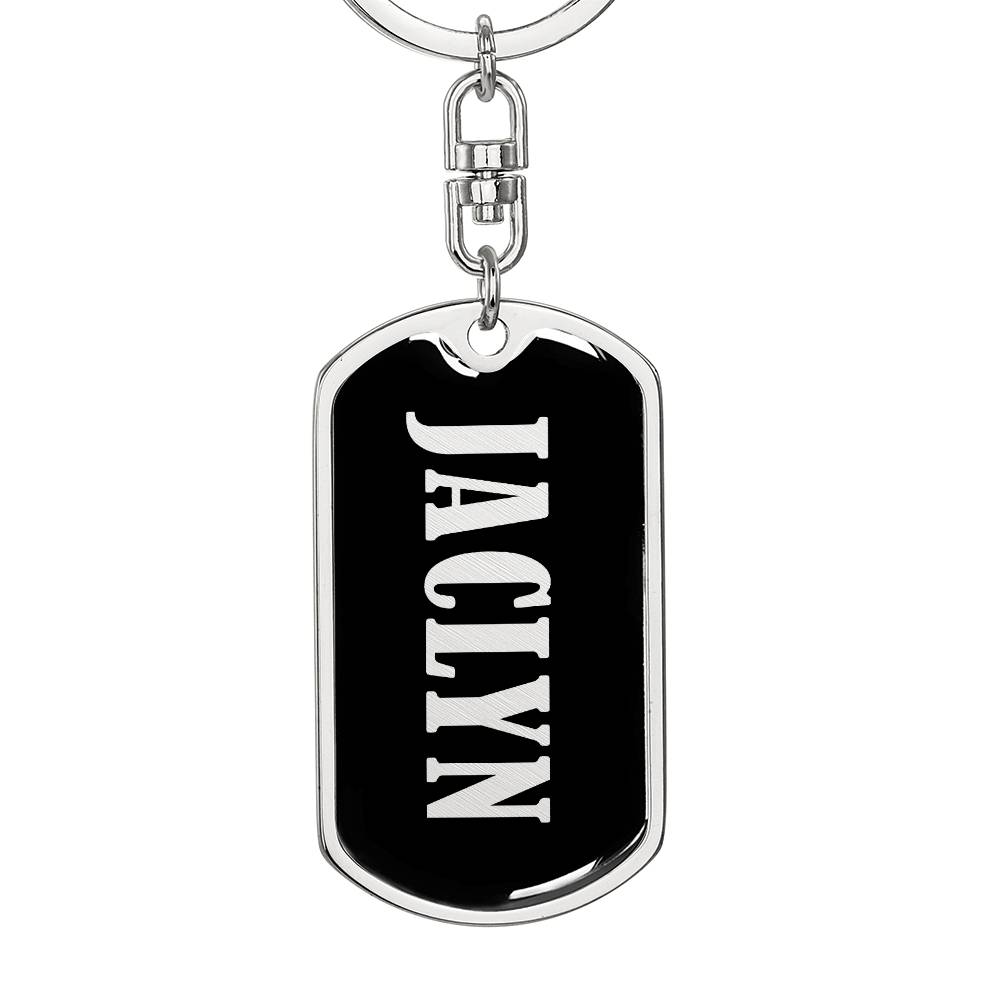 Jaclyn v02 - Luxury Dog Tag Keychain