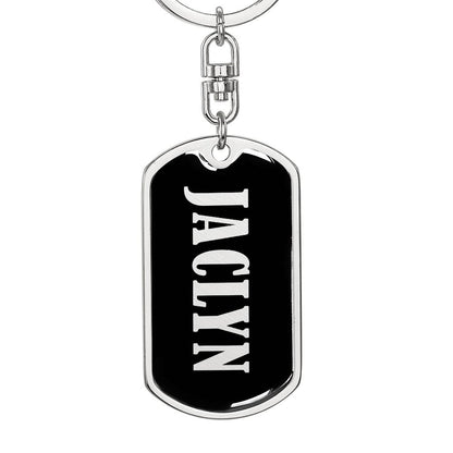 Jaclyn v02 - Luxury Dog Tag Keychain