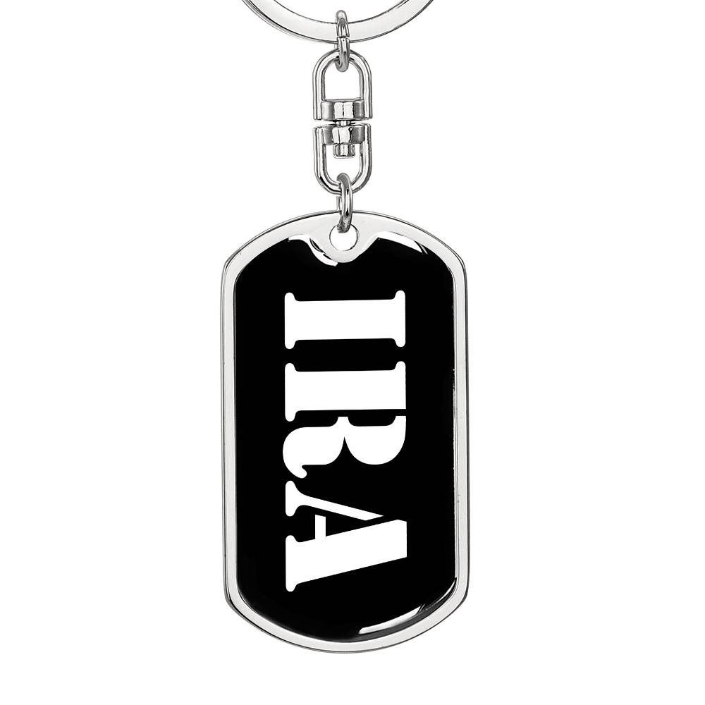 Ira v2 - Luxury Dog Tag Keychain