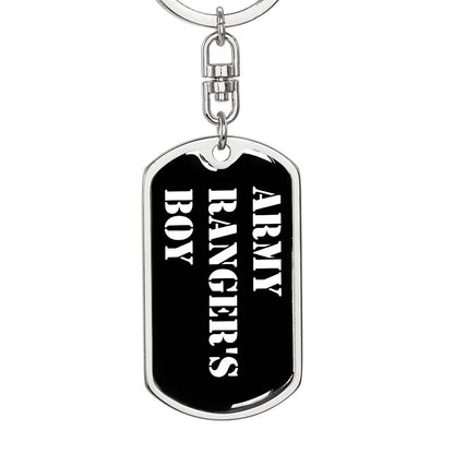 Army Ranger's Boy v3 - Luxury Dog Tag Keychain