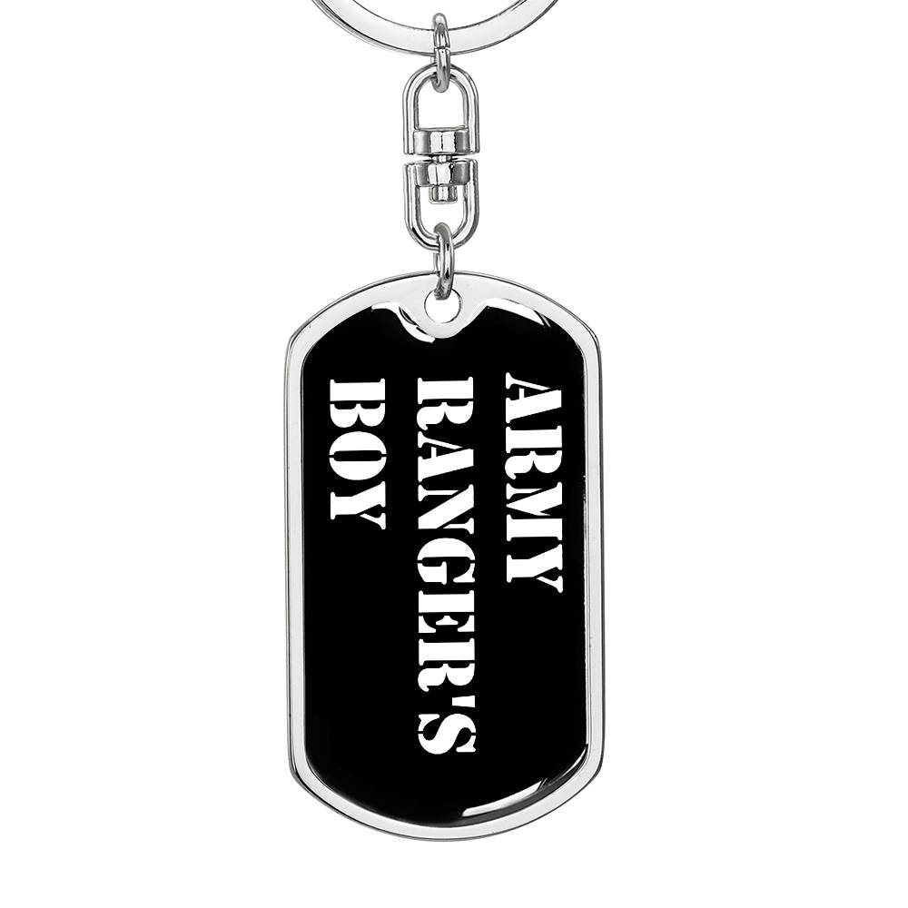 Army Ranger's Boy v3 - Luxury Dog Tag Keychain