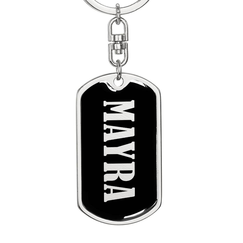Mayra v02 - Luxury Dog Tag Keychain