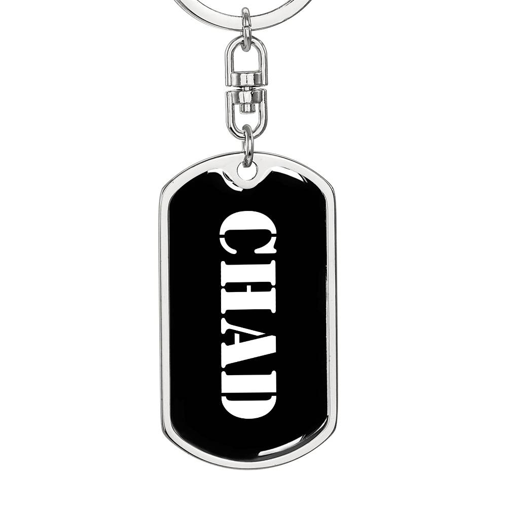Chad v2 - Luxury Dog Tag Keychain