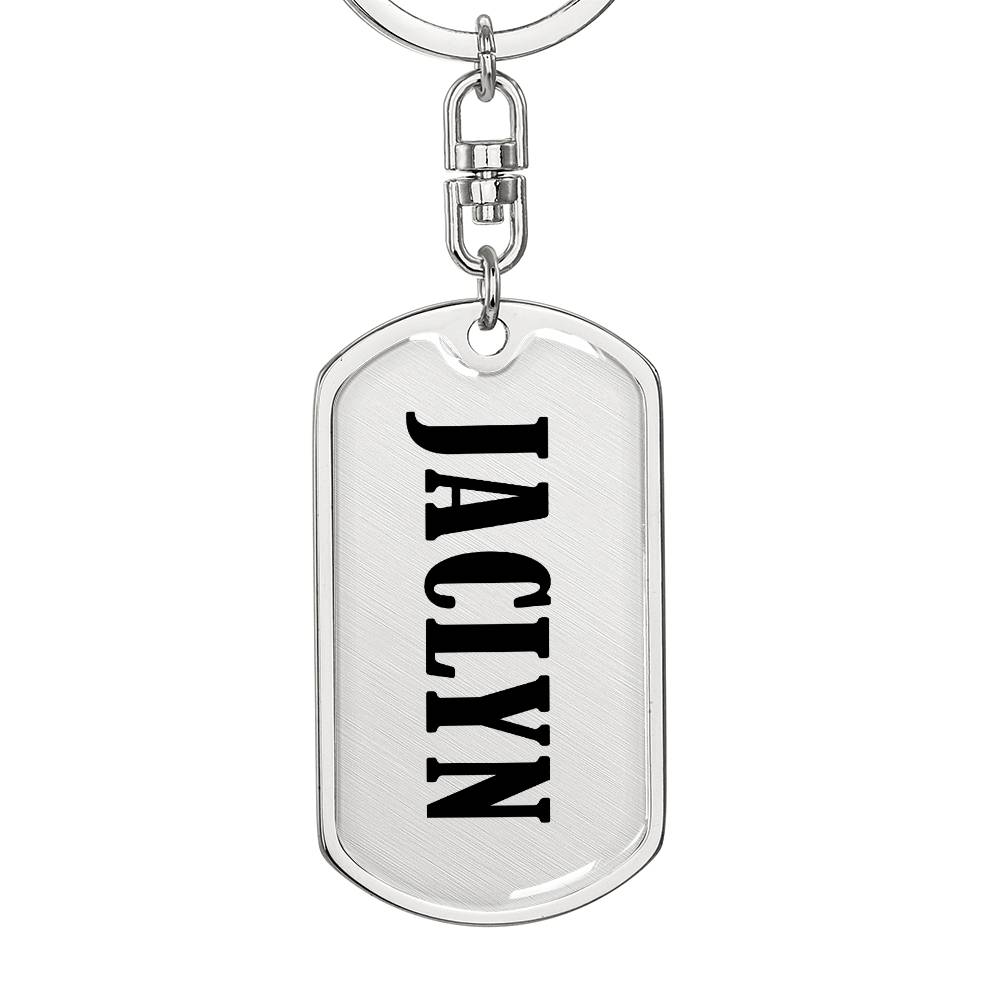 Jaclyn v01 - Luxury Dog Tag Keychain
