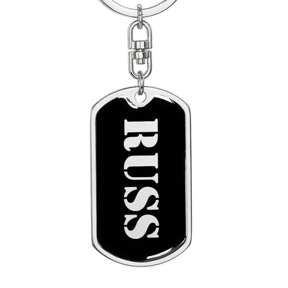 Russ v2 - Luxury Dog Tag Keychain