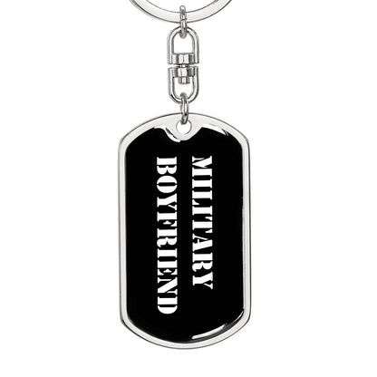 Military Boyfriend v3 - Luxury Dog Tag Keychain