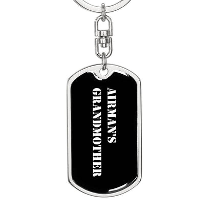 Airman's Grandmother v3 - Luxury Dog Tag Keychain