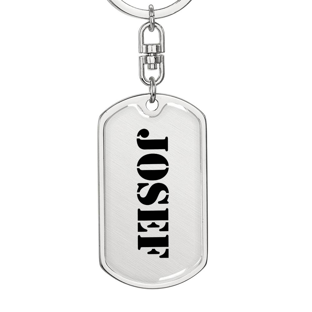 Josef - Luxury Dog Tag Keychain