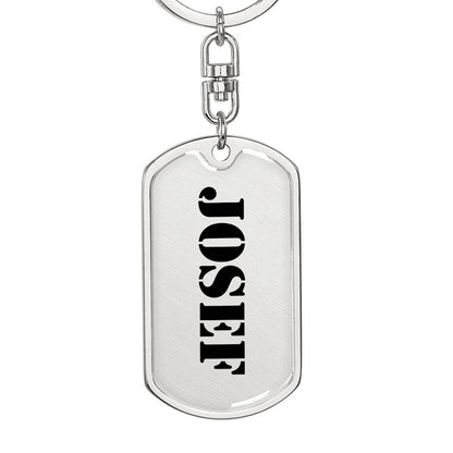 Josef - Luxury Dog Tag Keychain