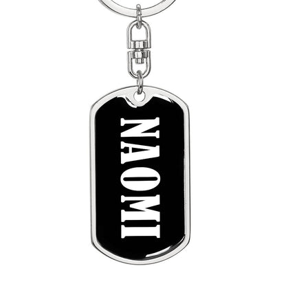 Naomi v01w - Luxury Dog Tag Keychain