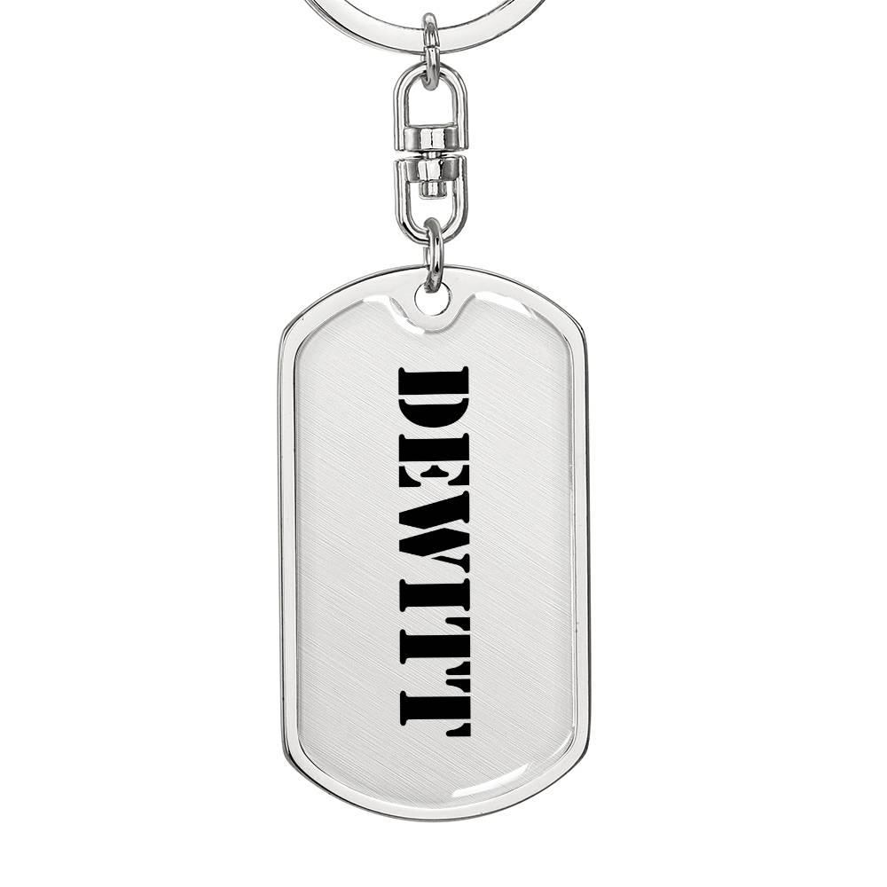 Dewitt - Luxury Dog Tag Keychain