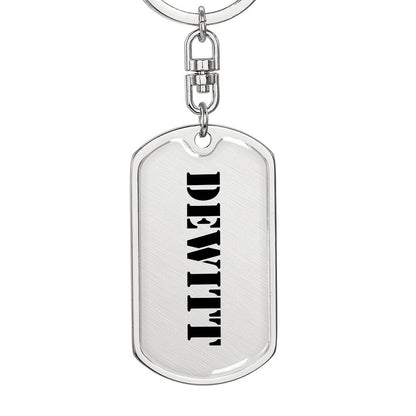 Dewitt - Luxury Dog Tag Keychain