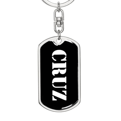 Cruz v3 - Luxury Dog Tag Keychain