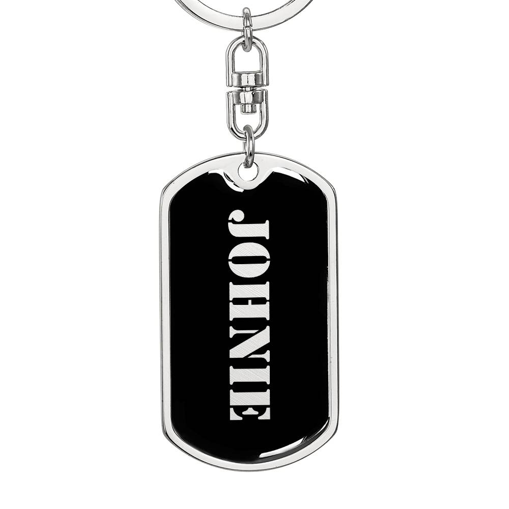 Johnie v2 - Luxury Dog Tag Keychain