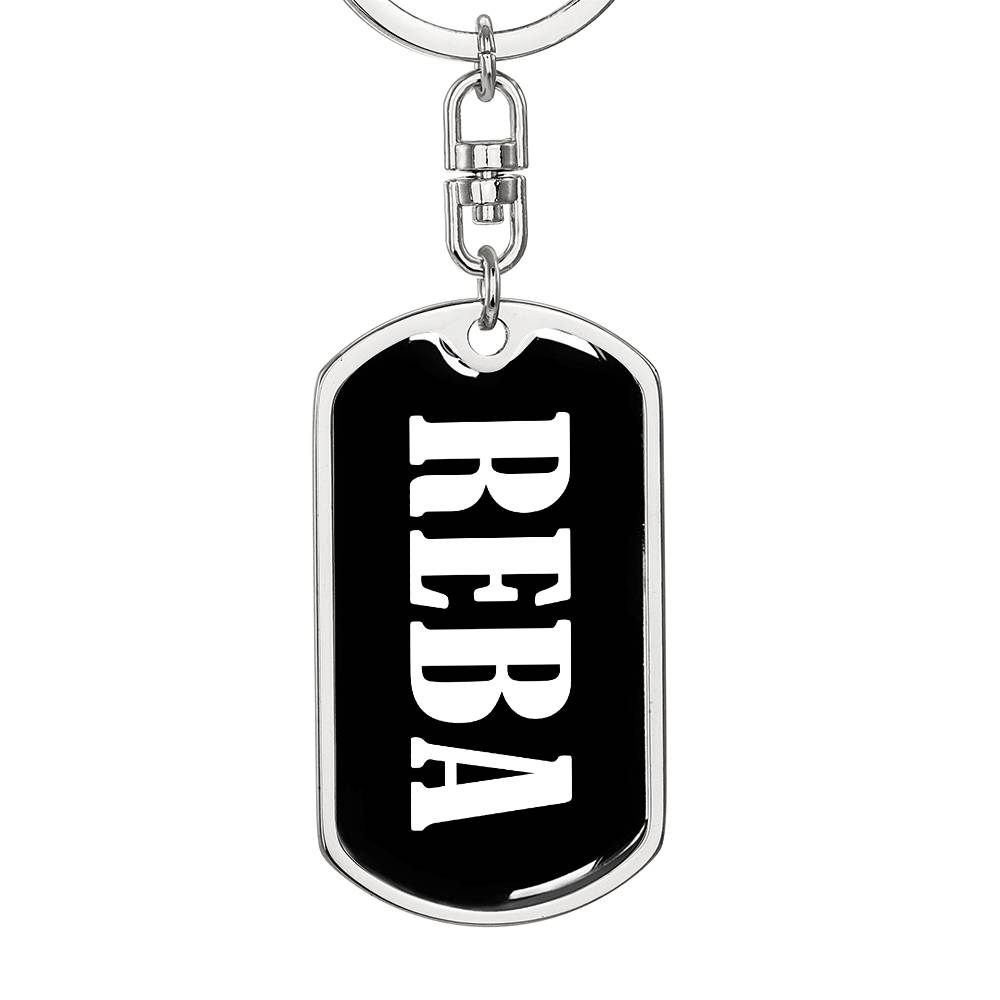 Reba v03 - Luxury Dog Tag Keychain