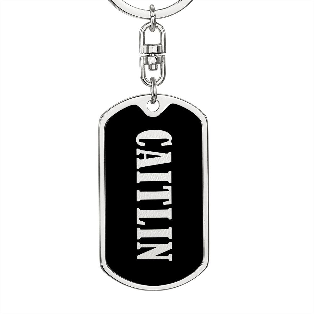 Caitlin v02 - Luxury Dog Tag Keychain