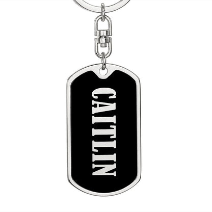 Caitlin v02 - Luxury Dog Tag Keychain