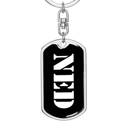 Ned v2 - Luxury Dog Tag Keychain