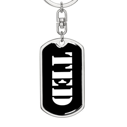 Ted v2 - Luxury Dog Tag Keychain