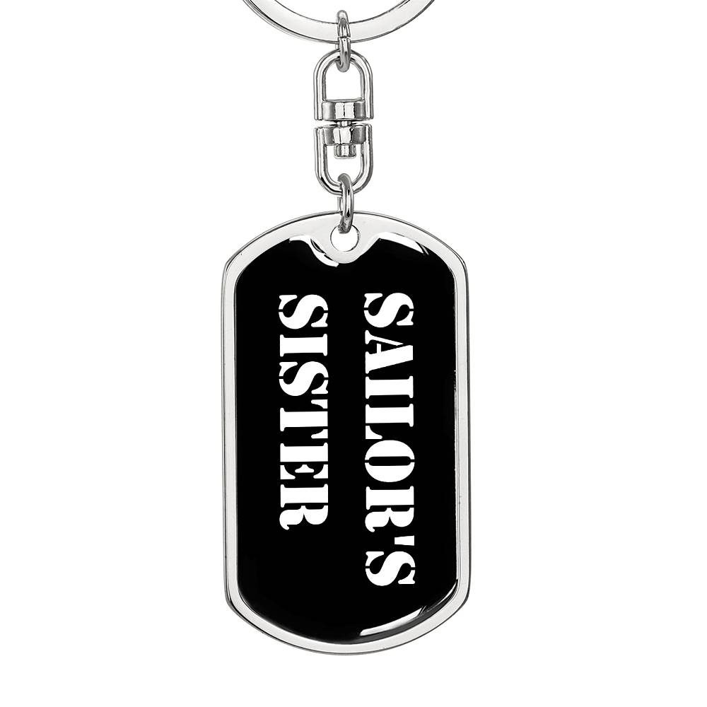 Sailor's Sister v3 - Luxury Dog Tag Keychain