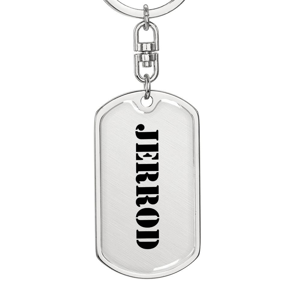 Jerrod - Luxury Dog Tag Keychain