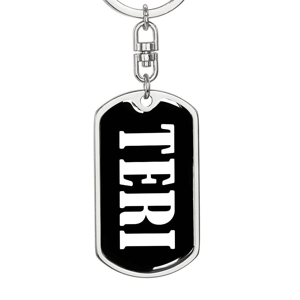 Teri v03 - Luxury Dog Tag Keychain