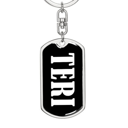 Teri v03 - Luxury Dog Tag Keychain