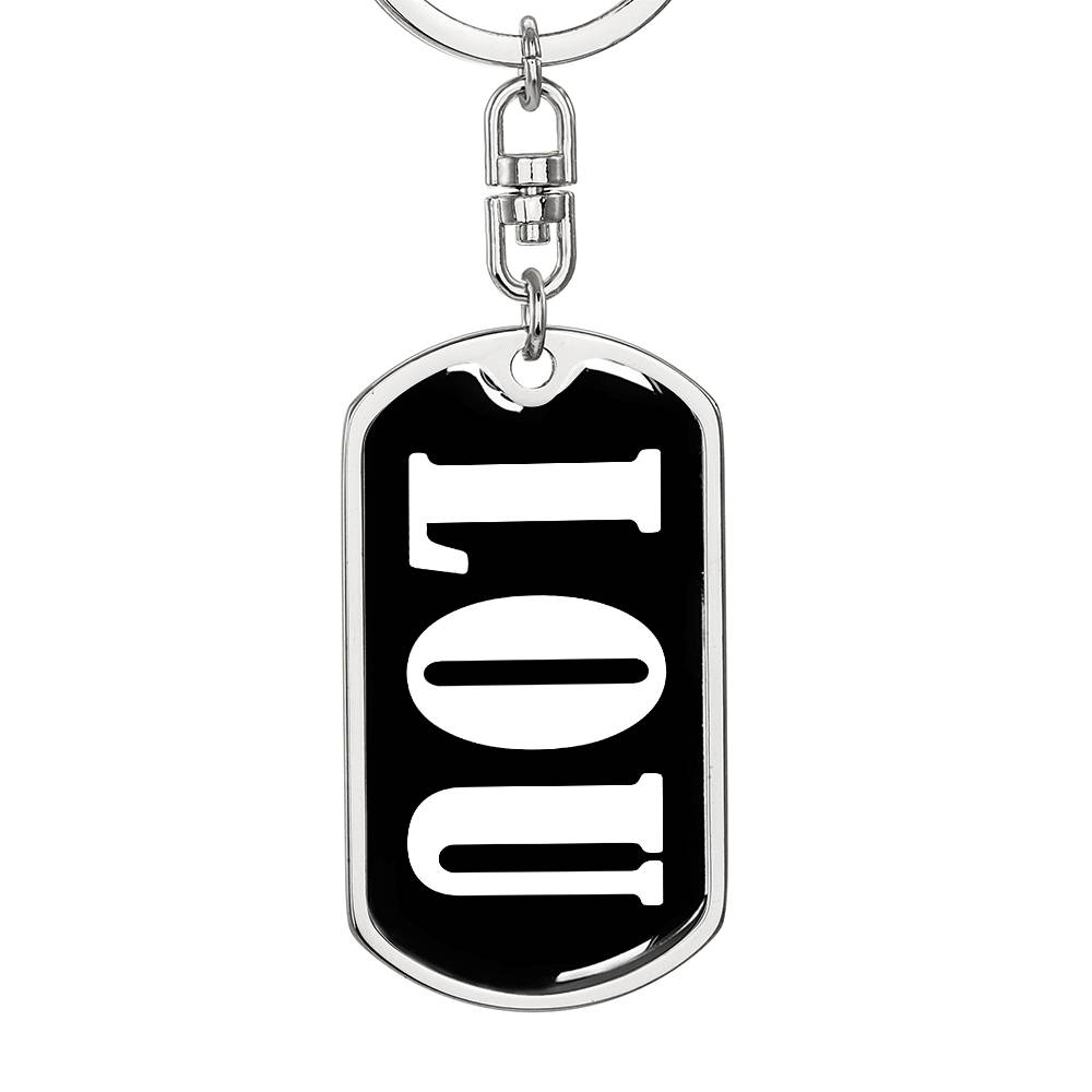 Lou v03 - Luxury Dog Tag Keychain