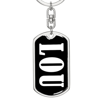 Lou v03 - Luxury Dog Tag Keychain