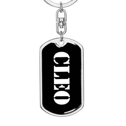 Cleo v3 - Luxury Dog Tag Keychain
