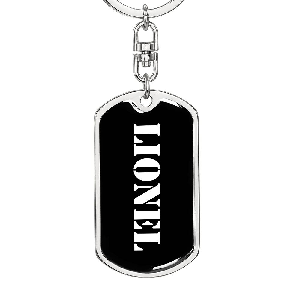 Lionel v2 - Luxury Dog Tag Keychain