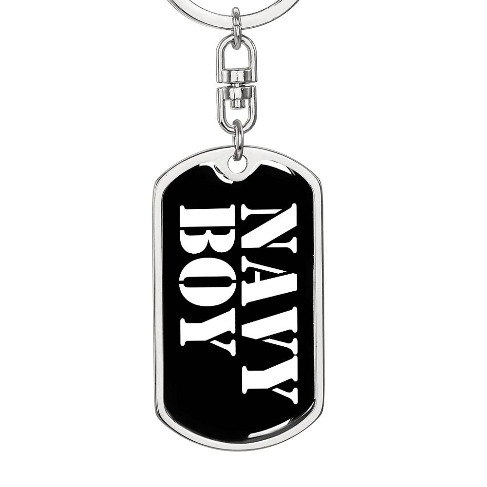 Navy Boy v3 - Luxury Dog Tag Keychain