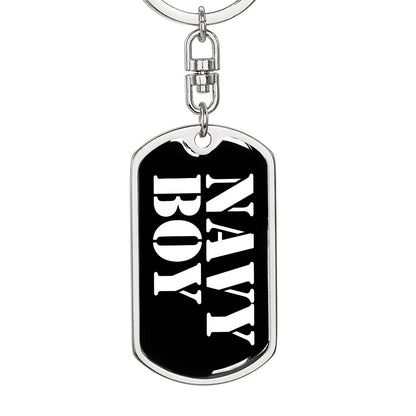 Navy Boy v3 - Luxury Dog Tag Keychain
