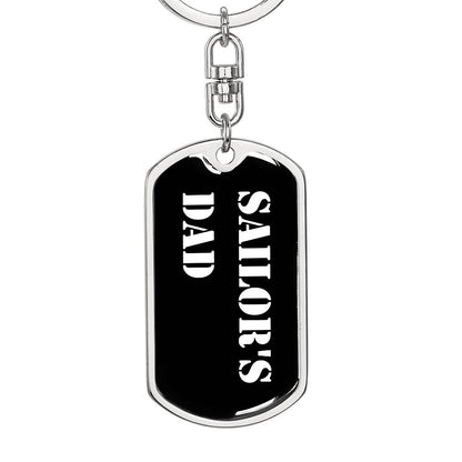 Sailor's Dad v3 - Luxury Dog Tag Keychain