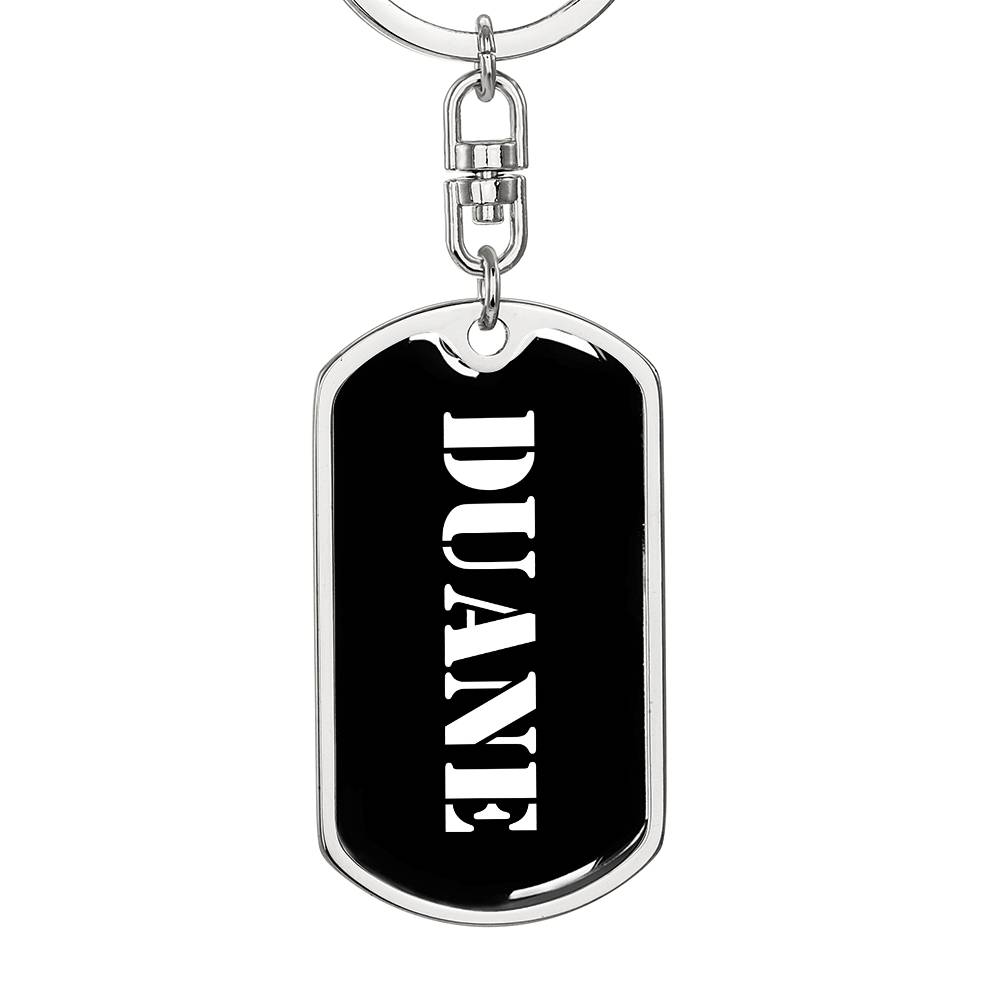 Duane v2 - Luxury Dog Tag Keychain