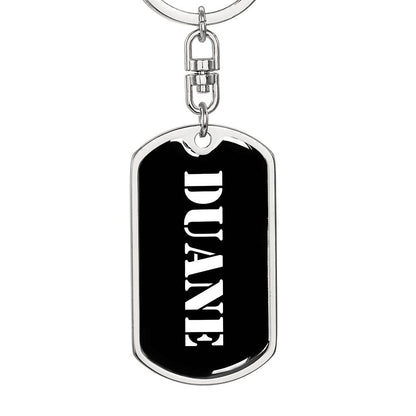 Duane v2 - Luxury Dog Tag Keychain