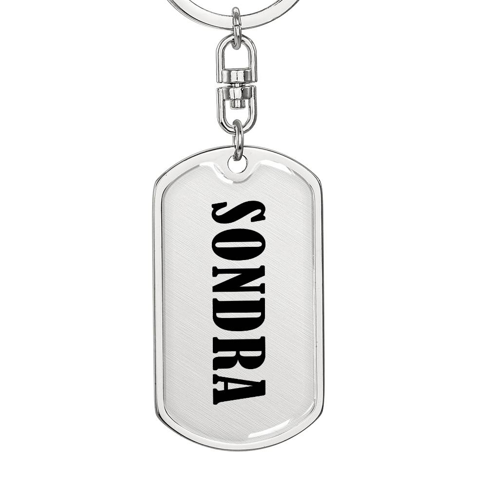Sondra v01 - Luxury Dog Tag Keychain