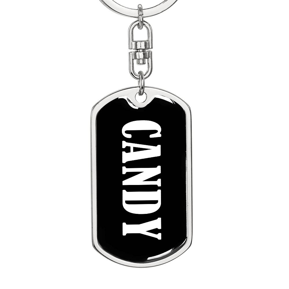 Candy v03 - Luxury Dog Tag Keychain